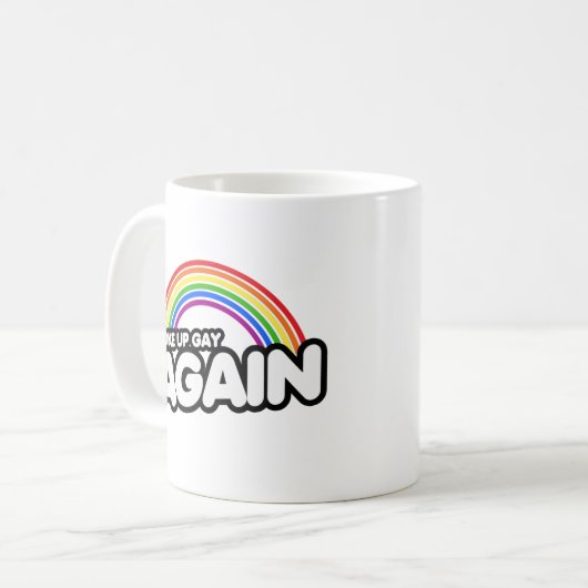 Geweckt Aufwärtstrend Kaffeetasse (Vorderseite Links)