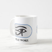 GEWECKT bleibe (AUGE DES HORUS) Kaffeetasse (Vorderseite Links)