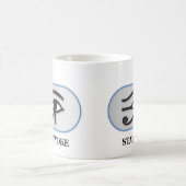 GEWECKT bleibe (AUGE DES HORUS) Kaffeetasse (Mittel)