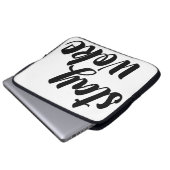 Geweckt bleibe laptopschutzhülle (Vorne Knopf)