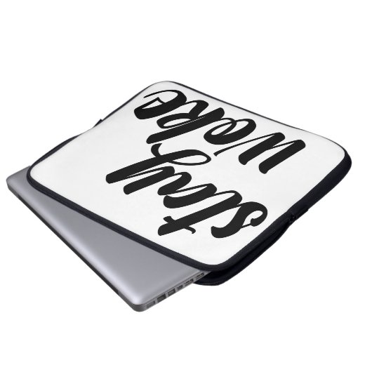 Geweckt bleibe laptopschutzhülle (Vorne Knopf)