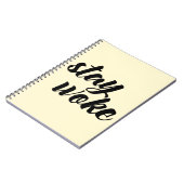 Geweckt bleibe notizblock (Linke Seite)