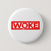Geweckt Briefmarke Button (Vorderseite)