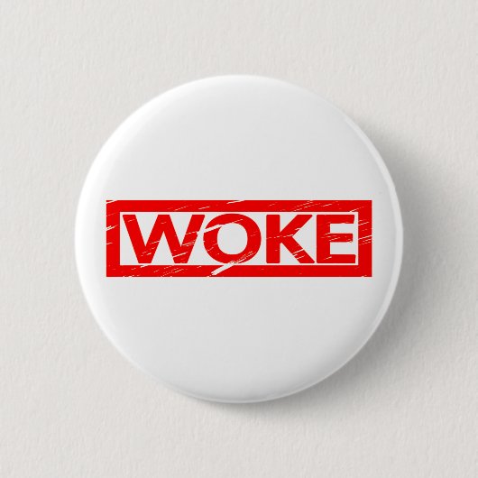 Geweckt Briefmarke Button (Vorderseite)