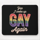 Geweckt Gay Pride Rainbow Que Gay CSD Party LGBT Mousepad (Vorne)