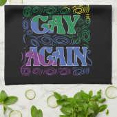 Geweckt Gay wieder - Funny LGBTQ+ Prix Geschirrtuch (Gefaltet)