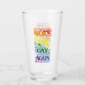 Geweckt Gay wieder - Funny LGBTQ+ Prix Glas (Vorderseite)