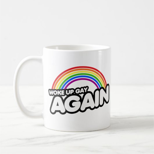 Geweckt Gay wieder Kaffeetasse (Links)