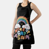 Geweckt Gay wieder LGBT Pride Monat Groovy Schürze (InSitu)