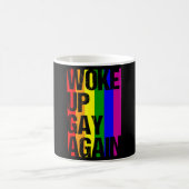 GEWECKT GAY WIEDER LGBT Pride Monat LGBTQ Regenbog Kaffeetasse (Mittel)
