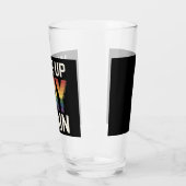 Geweckt Gay wieder lustig LGBTQ Prix Ally Rainbow Glas (Links)