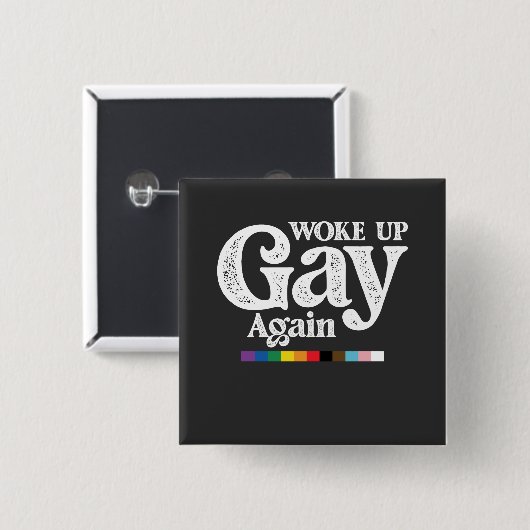 Geweckt Gay wieder unterstützen LGBT Prix Button (Vorne & Hinten)