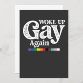 Geweckt Gay wieder unterstützen LGBT Prix Einladung (Vorne/Hinten)