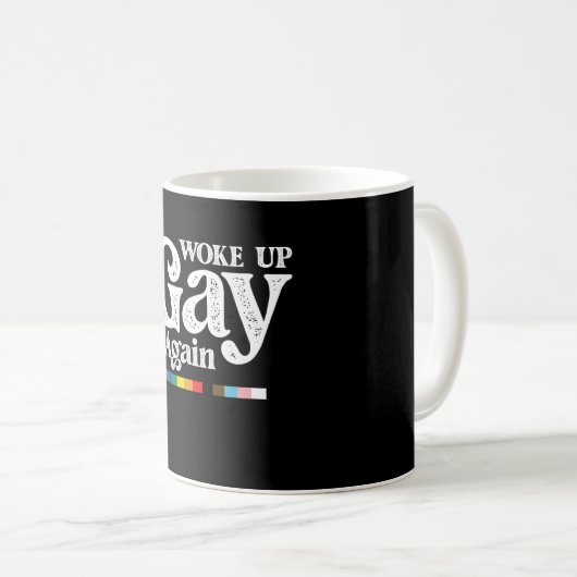 Geweckt Gay wieder unterstützen LGBT Prix Kaffeetasse (VorderseiteRechts)