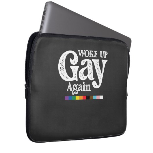 Geweckt Gay wieder unterstützen LGBT Prix Laptopschutzhülle (Vorne Rechts)