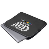 Geweckt Gay wieder unterstützen LGBT Prix Laptopschutzhülle (Vorne Knopf)