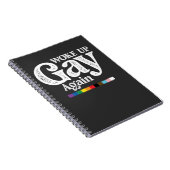 Geweckt Gay wieder unterstützen LGBT Prix Notizblock (Rechte Seite)