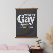 Geweckt Gay wieder unterstützen LGBT Prix Wandteppich Mit Holzrahmen (Schlafzimmer)