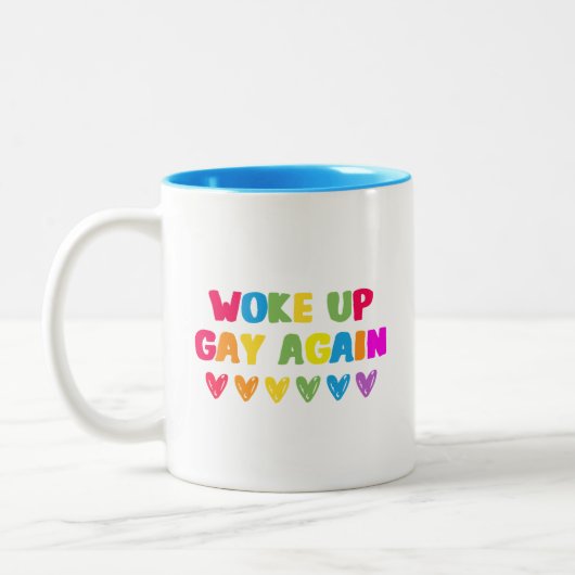 Geweckt Gay wieder Zweifarbige Tasse (Links)