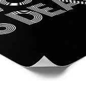 Geweckt ist toter, sonniger Slogan Poster (Ecke)