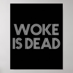 Geweckt ist toter, sonniger Slogan Poster