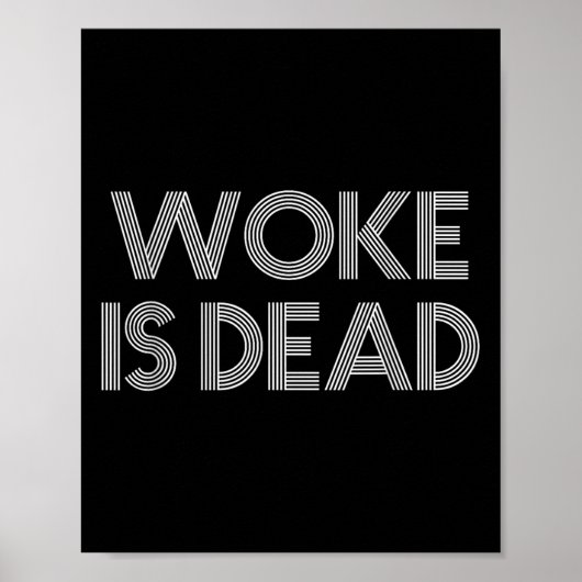 Geweckt ist toter, sonniger Slogan Poster (Vorne)