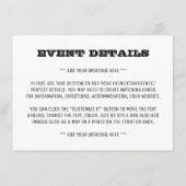 Geweckt Kampagnendetails geweckt und Bleibe Begleitkarte (Rückseite)