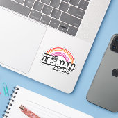 Geweckt Lesbian wieder Aufkleber (Laptop mit iPhone)