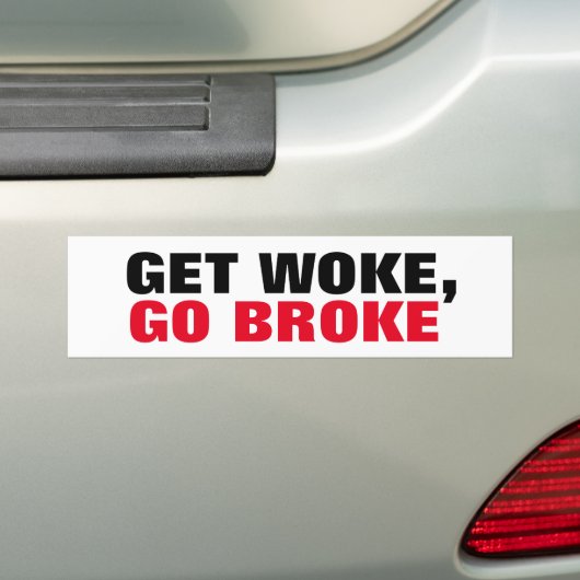 Geweckt, los Broke Boycott the Extreme Ansichten Autoaufkleber (Auf Auto)