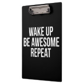 Geweckt, Phantastisch sein, wiederholen - Inspirat Klemmbrett (Links)