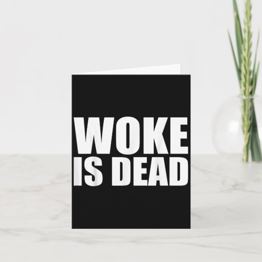 Geweckt Slogan Funny Funny Meme Zitat für Sar Karte (Vorderseite)