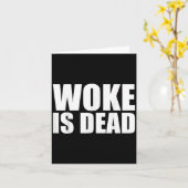 Geweckt Slogan Funny Funny Meme Zitat für Sar Karte (Gelbe Blume)