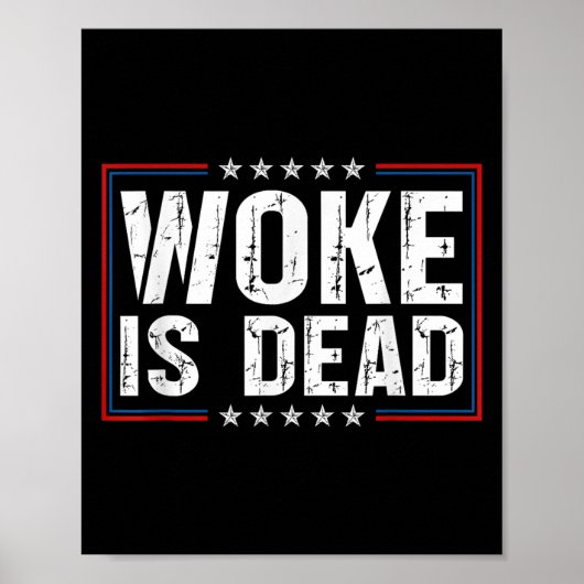 Geweckt Slogan Funny Funny Meme Zitat für Sar Poster (Vorne)