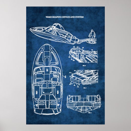 Geweckt Surfen Patent Art Printing Nr. 2 Poster (Vorne)