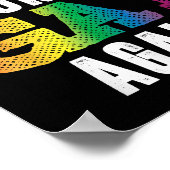 Geweckt Up Gay - Pride Rainbow Que Gay CSD Party L Poster (Ecke)