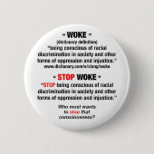 GEWECKT vs, Schaltfläche "STOP GEWECKT" Button (Vorderseite)