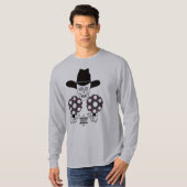 Gewehr-Abzeichen Dodge-Stadt des Schädels T-Shirt (Vorne ganz)