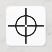 Gewehr-Anblick Quadratische Visitenkarte (Vorderseite)