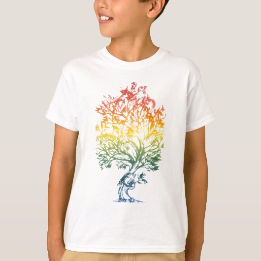 Gewehr-Baum-Bild T-Shirt (Vorderseite)