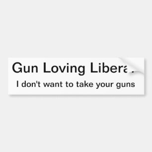 Gewehr, das liberale Liebe-Gewehre Toting ist Autoaufkleber