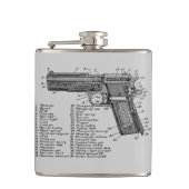 Gewehr-Diagramm Flachmann (Vorderseite)