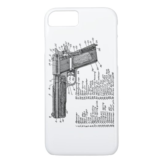 Gewehr-Diagramm V2 Case-Mate iPhone Hülle (Rückseite)