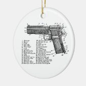 Gewehr-Diagramm V2 Keramikornament (Links)