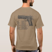 Gewehr-Diagramm V2 T-Shirt (Rückseite)