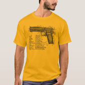 Gewehr-Diagramm V2 T-Shirt (Vorderseite)