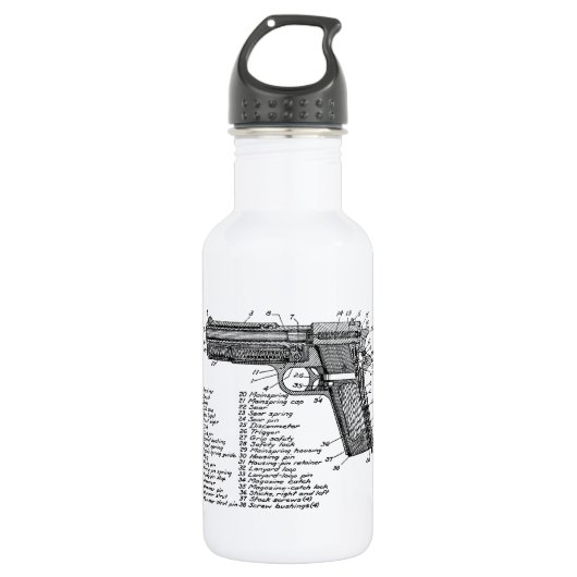 Gewehr-Diagramm V2 Trinkflasche (Vorderseite)