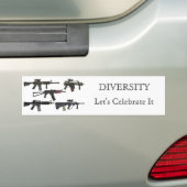 Gewehr-Diversity Autoaufkleber (Auf Auto)