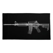Gewehr-Feuerwaffen-Militärröntgenstrahl-Waffe Kissenbezug (Rückseite)