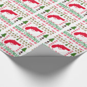 GEWEHR-FROHE WEIHNACHTEN. GESCHENKPAPIER (Ecke)