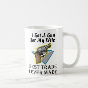 Gewehr für Ehefrau Kaffeetasse